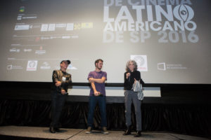 11¼ Festival de Cinema Latino-Americano de Sao Paulo Franscisco Cesar Filho, Pablo Lamar e Vera Valdez Data: 21/07/2016 Evento: Exibio do Filme ' A Ultima Terra' Local: Cinesesc Foto: Aline Arruda